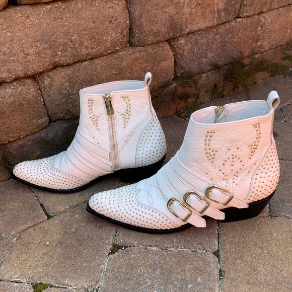 Anine Bing White Penny Boots, Sz 39 EU, 8 US - Picture 3 of 10